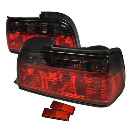 Overtime 3 Series Altezza 2 Door Tail Light for 92 to 98 BMW E36 Red & Smoke - 5 x 16 x 19 in. OV516571